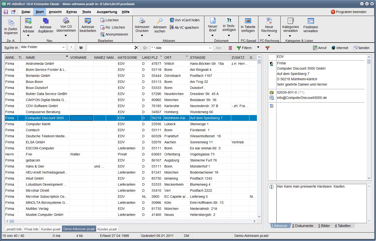Screenshot Windows-Version